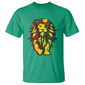 Lion Juneteenth T Shirt Cool Black History TS01 Irish Green Printyourwear