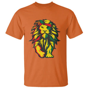 Lion Juneteenth T Shirt Cool Black History TS01 Orange Printyourwear