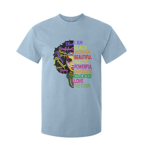 Black History T Shirt For Kid I Am The Storm Women Juneteenth TS01 Light Blue Print Your Wear