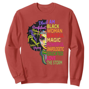 Black History Sweatshirt for Women I Am The Storm Juneteenth TS01 Red Printyourwear