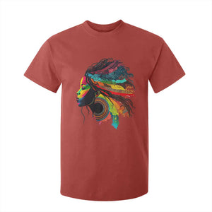 Proud Afro Roots T Shirt For Kid Rainbow Dashiki African Tribal Woman Natural Hair TS01 Red Print Your Wear