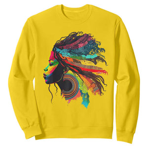 My Roots Afro Sweatshirt Rainbow Dashiki African Tribal Woman Natural Roots Hair TS01 Daisy Printyourwear
