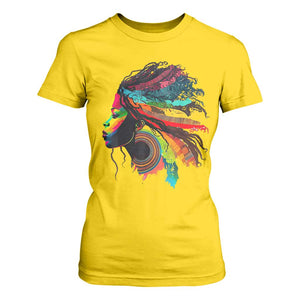 Proud Afro Roots T Shirt For Women Rainbow Dashiki African Tribal Woman Natural Hair TS01 Daisy Print Your Wear