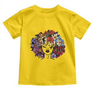 Black History Toddler T Shirt For Women Afro Flower Hair Juneteenth TS01 Daisy Print Your Wear