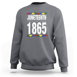 Free Ish Since 1865 Sweatshirt TS01 Charcoal Printyourwear
