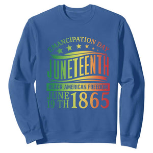 Juneteenth Black History Celebrating Black Freedom 1865 Sweatshirt TS01 Royal Blue Printyourwear
