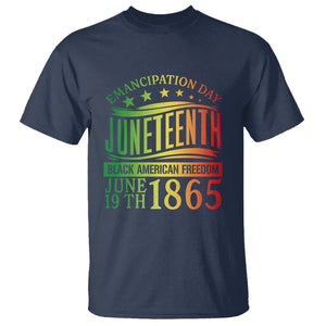 Juneteenth Black History Celebrating Black Freedom 1865 T Shirt TS01 Navy Printyourwear