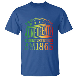 Juneteenth Black History Celebrating Black Freedom 1865 T Shirt TS01 Royal Blue Printyourwear