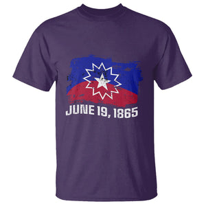Juneteenth Flag T Shirt Black Freedom Black History TS01 Purple Printyourwear