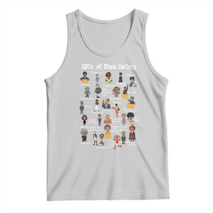 ABCs of Black History Pride Tank Top Juneteenth Black Freedom TS01 Ash Print Your Wear