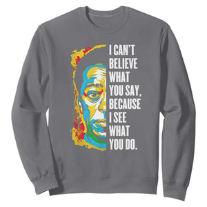 James Baldwin Graffiti Art Juneteenth Black History Month Sweatshirt TS01 Charcoal Printyourwear