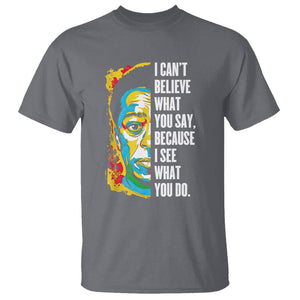 James Baldwin Graffiti Art Juneteenth Black History Month T Shirt TS01 Charcoal Printyourwear