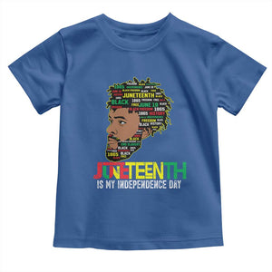 Juneteenth 1865 King Toddler T Shirt June 19th Black Freedom African American History TS01 Royal Blue Print Your Wear