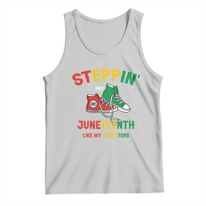 Stepping into Juneteenth 1865 Tank Top Like My Ancestors Sneakers TS01 Ash Print Your Wear