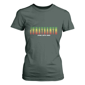 Juneteenth Is My Independence Day T Shirt For Women TS01 Dark Forest Green Print Your Wear