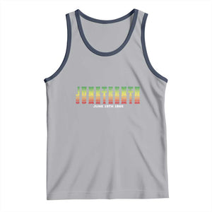 Juneteenth Is My Independence Day Tank Top TS01 Athletic Heather Navy Print Your Wear