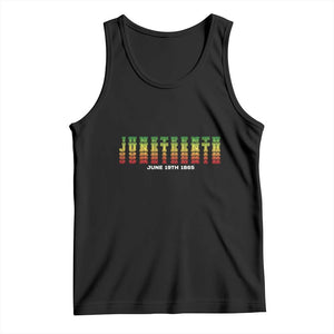 Juneteenth Is My Independence Day Tank Top TS01 Black Print Your Wear