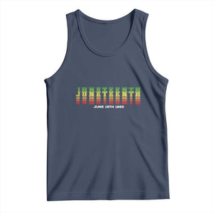 Juneteenth Is My Independence Day Tank Top TS01 Navy Print Your Wear