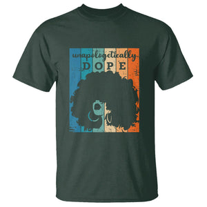 Unapologetically Dope Black History Month African American T Shirt TS01 Dark Forest Green Printyourwear