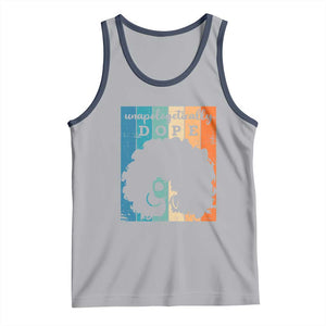Unapologetically Dope Black Tank Top African American Pride TS01 Athletic Heather Navy Print Your Wear