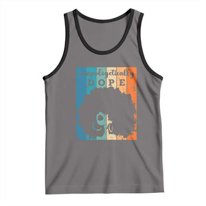 Unapologetically Dope Black Tank Top African American Pride TS01 Deep Heather Black Print Your Wear