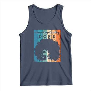 Unapologetically Dope Black Tank Top African American Pride TS01 Navy Print Your Wear
