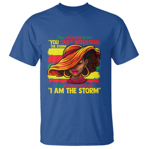 Proud Black African American Ladies Black History Month T Shirt TS01 Royal Blue Printyourwear