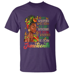 Juneteenth T Shirt I am The Storm Black Women Black History Month TS01 Purple Printyourwear