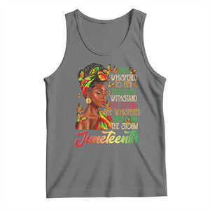 Juneteenth Black Women Tank Top I Am The Storm Black History Month TS01 Black Heather Print Your Wear