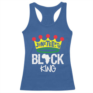 Juneteenth Black King Racerback Tank Top 1865 African Pride Black Power TS01 Royal Blue Print Your Wear
