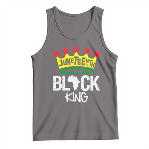 Juneteenth Black King Tank Top 1865 African Pride Black Power TS01 Deep Heather Print Your Wear
