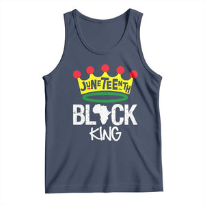 Juneteenth Black King Tank Top 1865 African Pride Black Power TS01 Navy Print Your Wear
