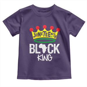 Juneteenth Black King Toddler T Shirt 1865 African Pride Black Power TS01 Purple Print Your Wear