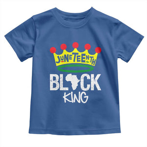 Juneteenth Black King Toddler T Shirt 1865 African Pride Black Power TS01 Royal Blue Print Your Wear