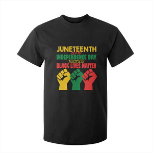 Juneteenth Is My Independence Day T Shirt For Kid Because BLM TS01 Black Print Your Wear