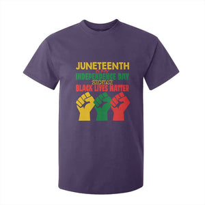 Juneteenth Is My Independence Day T Shirt For Kid Because BLM TS01 Purple Print Your Wear