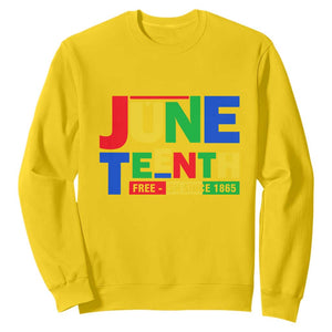 Juneteenth Free Ish Since 1865 Sweatshirt TS01 Daisy Printyourwear