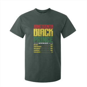 Juneteenth Black Prince Nutrition Facts T Shirt For Kid TS01 Dark Forest Green Print Your Wear