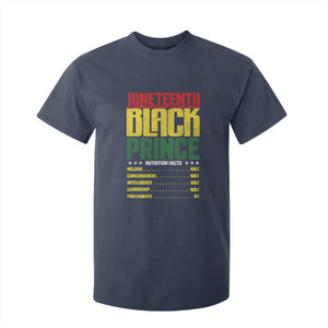 Juneteenth Black Prince Nutrition Facts T Shirt For Kid TS01 Navy Print Your Wear