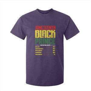 Juneteenth Black Prince Nutrition Facts T Shirt For Kid TS01 Purple Print Your Wear