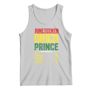 Juneteenth Black Prince Nutrition Facts Tank Top TS01 Ash Print Your Wear