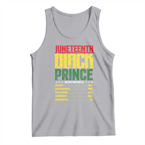 Juneteenth Black Prince Nutrition Facts Tank Top TS01 Athletic Heather Print Your Wear