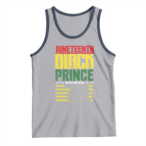 Juneteenth Black Prince Nutrition Facts Tank Top TS01 Athletic Heather Navy Print Your Wear