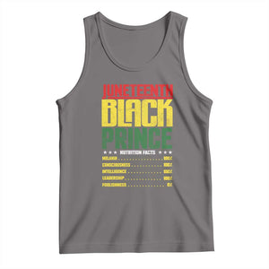 Juneteenth Black Prince Nutrition Facts Tank Top TS01 Deep Heather Print Your Wear