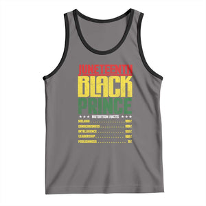 Juneteenth Black Prince Nutrition Facts Tank Top TS01 Deep Heather Black Print Your Wear