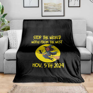 Halloween Witchy Throw Blanket Stop The Wicked From The West TS01 Print Your Wear