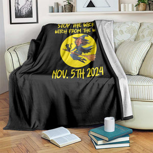 Halloween Witchy Throw Blanket Stop The Wicked From The West TS01 Print Your Wear