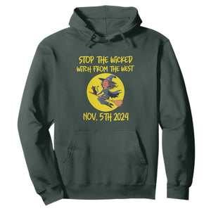 Halloween Witchy Hoodie Stop The Wicked From The West TS01 Dark Forest Green Print Your Wear