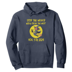 Halloween Witchy Hoodie Stop The Wicked From The West TS01 Navy Print Your Wear