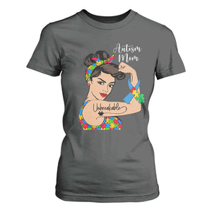 Autism Mom T Shirt For Women Unbreakable Woman TS01 Dark Heather Printyourwear